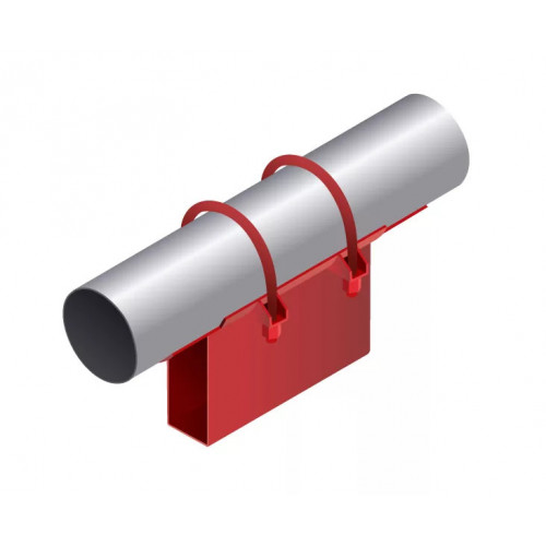 Опора неподвижная приварная корпусная для тепловых сетей исп. А12 / АС12 ВСт3 133х80х340х100 мм ОСТ 36-146-88 3 кг