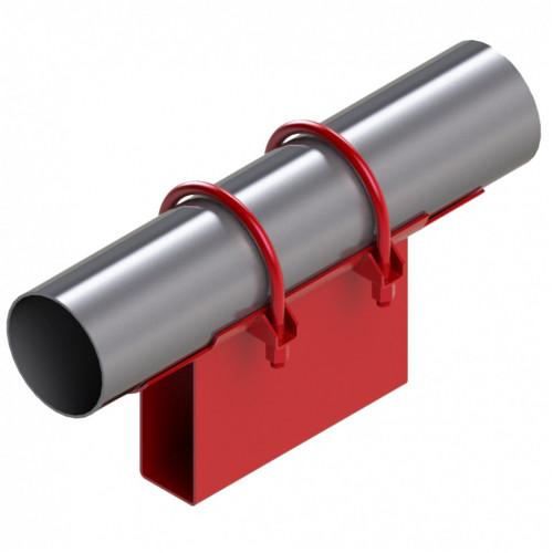 Опора неподвижная хомутовая корпусная для тепловых сетей исп. А13 / АС13 09Г2С 630х300х680х102 мм ОСТ 36-146-88 59,2 кг