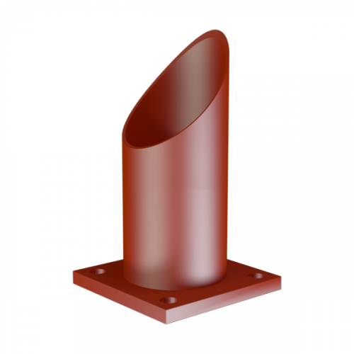 Опора неподвижная трубчатая для тепловых сетей исп. Б1 09Г2С 325х100 мм ОСТ 36-146-88 4,3 кг