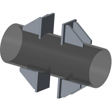 Опора неподвижная двухупорная для тепловых сетей ТС-660.00.00 89х60х110х230 мм Серия 5.903-13 выпуск 7-95 1,28 кг