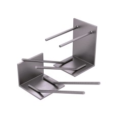 Закладная деталь для железобетонных конструкций оцинкованная уголок МН521 125х80х8 мм Серия 1.400-15 Выпуск 1